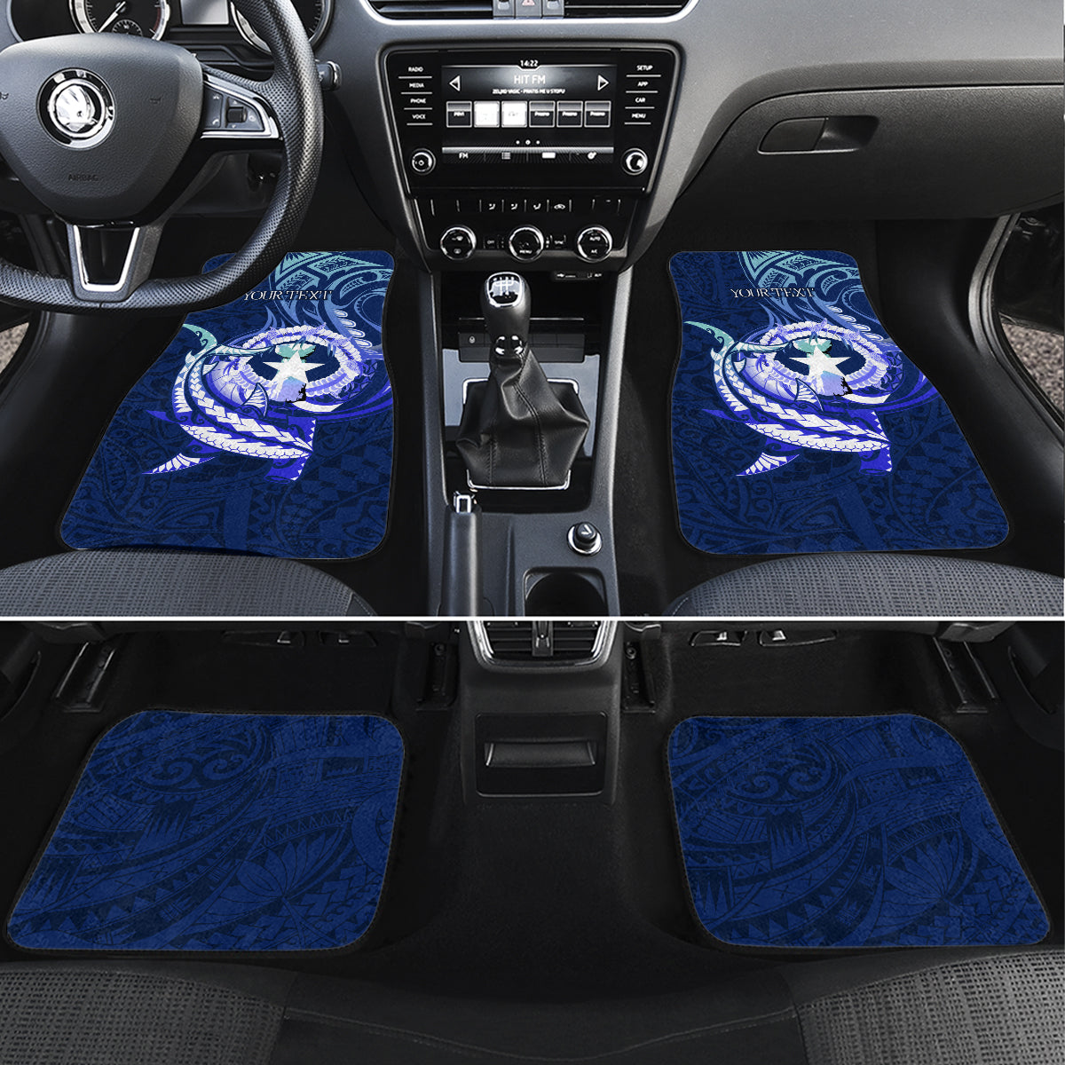 Personalised Northern Mariana Islands Car Mats Commonwealth Day 2024 LT9 Set 4pcs Ocean Blue - Polynesian Pride