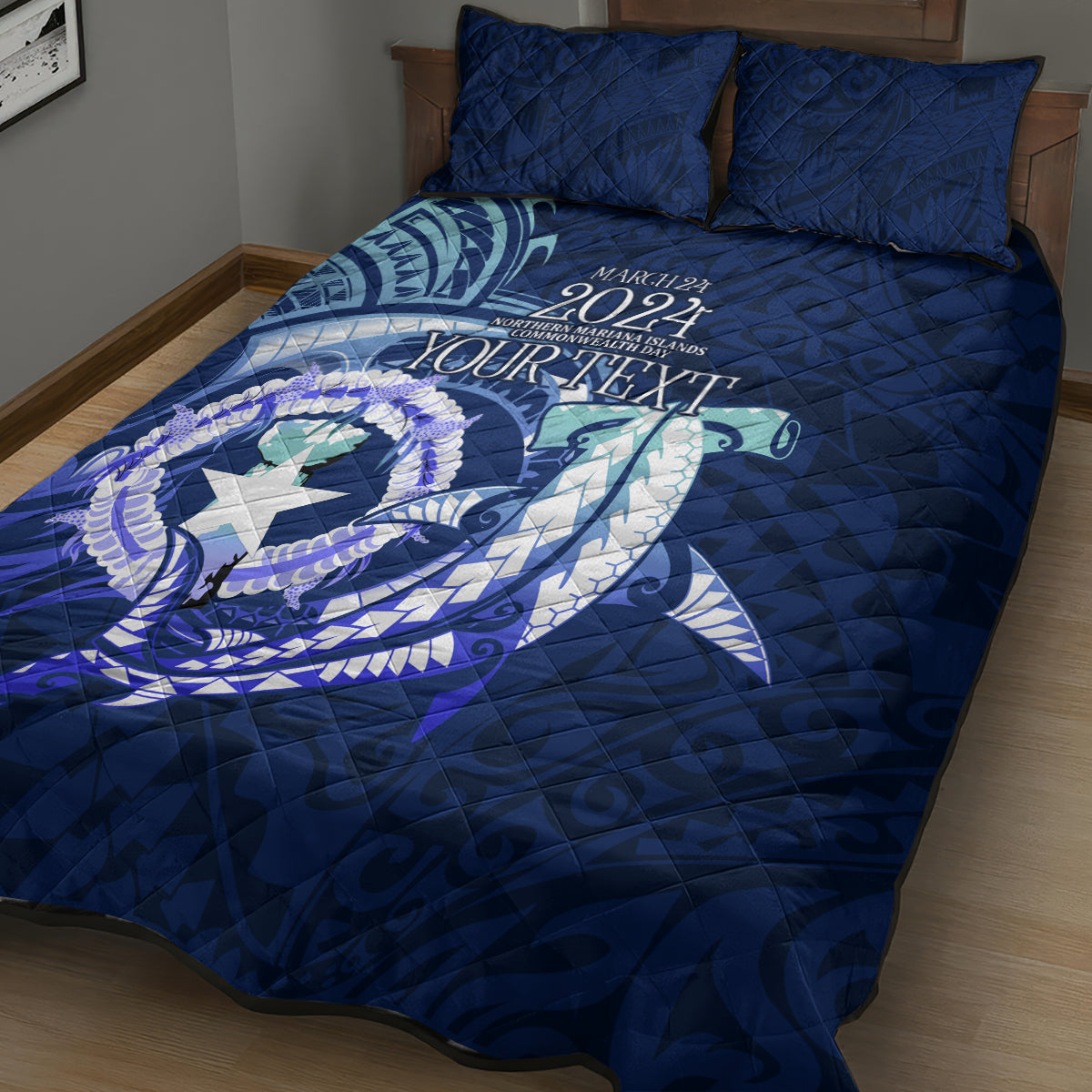 Personalised Northern Mariana Islands Quilt Bed Set Commonwealth Day 2024 LT9 - Polynesian Pride