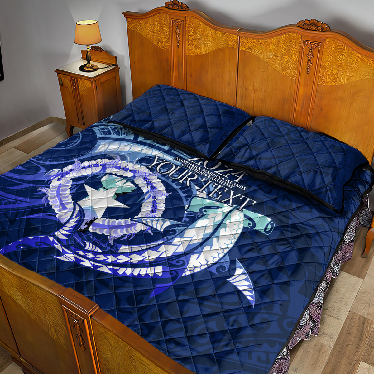 Personalised Northern Mariana Islands Quilt Bed Set Commonwealth Day 2024 LT9 - Polynesian Pride