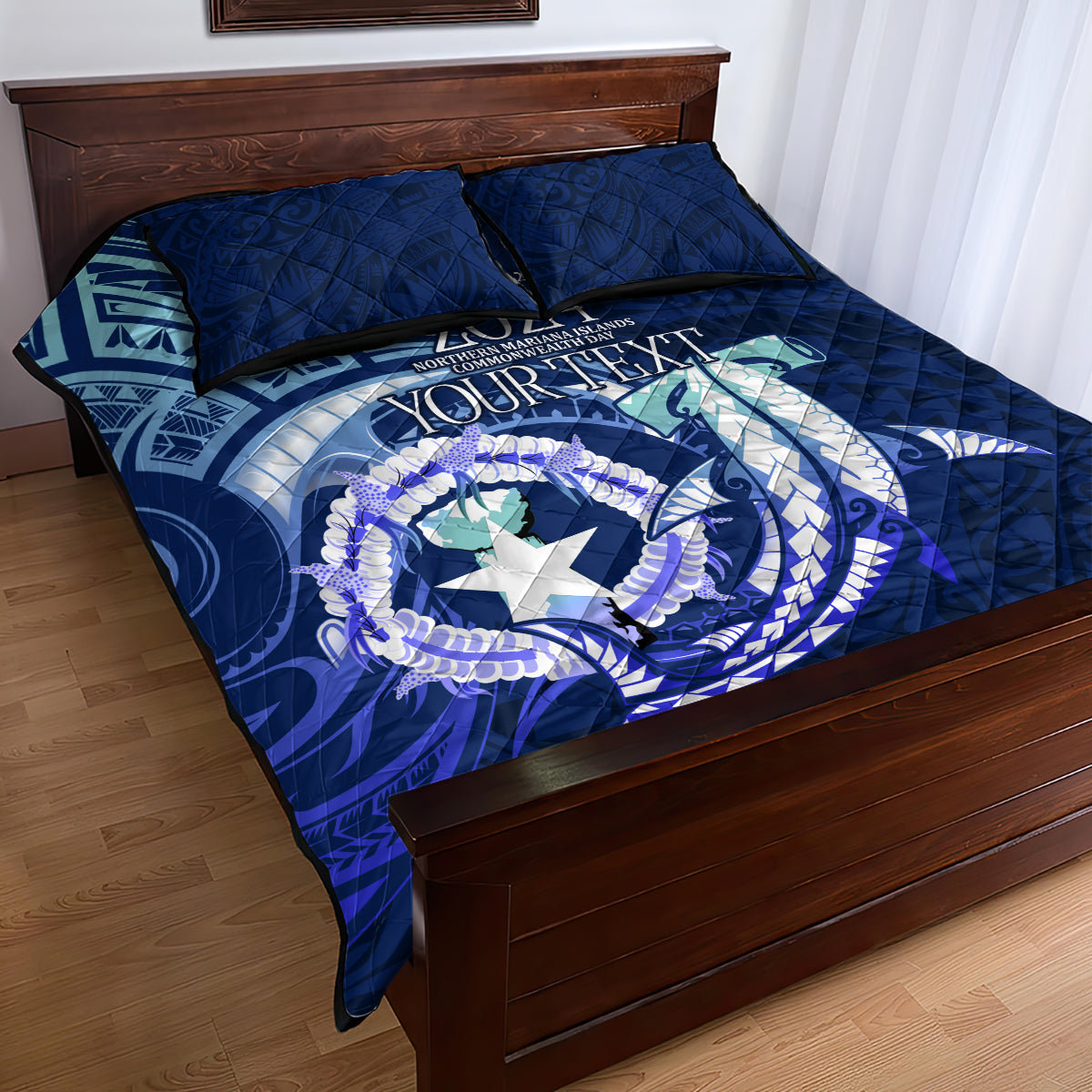 Personalised Northern Mariana Islands Quilt Bed Set Commonwealth Day 2024 LT9 - Polynesian Pride