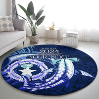 Personalised Northern Mariana Islands Round Carpet Commonwealth Day 2024 LT9 - Polynesian Pride