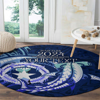 Personalised Northern Mariana Islands Round Carpet Commonwealth Day 2024 LT9 - Polynesian Pride