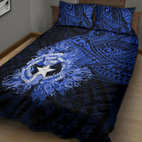 Northern Mariana Islands Ylang-ylang Mwarmwar Quilt Bed Set Polynesian Blue Style LT9 - Polynesian Pride