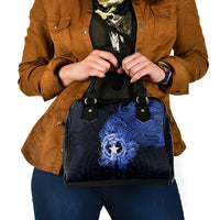 Northern Mariana Islands Ylang-ylang Mwarmwar Shoulder Handbag Polynesian Blue Style LT9 - Polynesian Pride