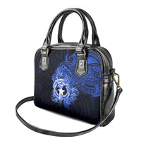 Northern Mariana Islands Ylang-ylang Mwarmwar Shoulder Handbag Polynesian Blue Style LT9 - Polynesian Pride