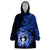Northern Mariana Islands Ylang-ylang Mwarmwar Wearable Blanket Hoodie Polynesian Blue Style LT9 One Size Blue - Polynesian Pride