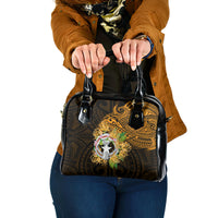 Northern Mariana Islands Ylang-ylang Mwarmwar Shoulder Handbag Polynesian Gold Style LT9 One Size Gold - Polynesian Pride