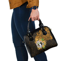 Northern Mariana Islands Ylang-ylang Mwarmwar Shoulder Handbag Polynesian Gold Style LT9 - Polynesian Pride