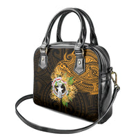 Northern Mariana Islands Ylang-ylang Mwarmwar Shoulder Handbag Polynesian Gold Style LT9 - Polynesian Pride