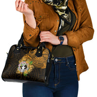 Northern Mariana Islands Ylang-ylang Mwarmwar Shoulder Handbag Polynesian Gold Style LT9 - Polynesian Pride