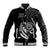Personalised FSM Culture Day Baseball Jacket Hammerhead Shark Tribal 2024 LT9 Unisex Black - Polynesian Pride