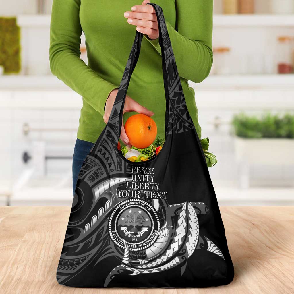 Personalised FSM Culture Day Grocery Bag Hammerhead Shark Tribal 2024 LT9 - Polynesian Pride