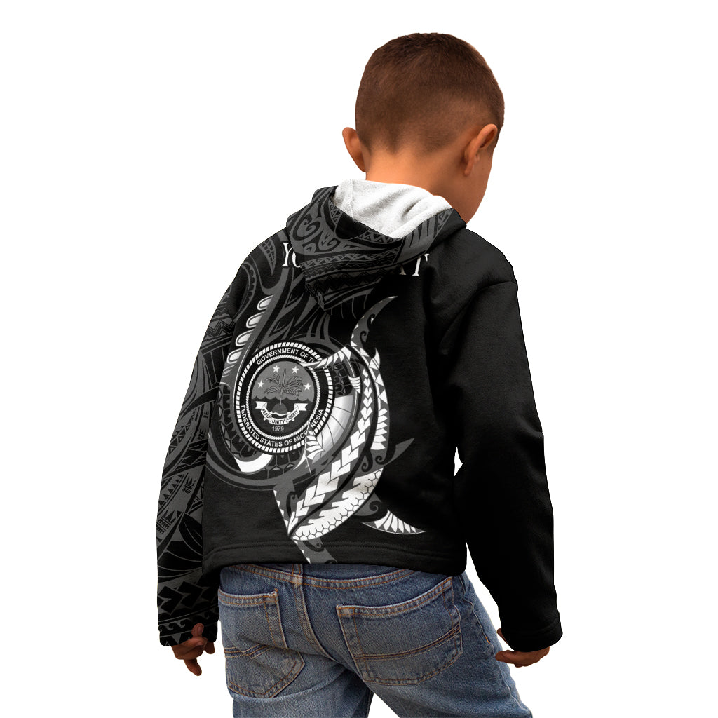 Personalised FSM Culture Day Kid Hoodie Hammerhead Shark Tribal 2024 LT9 - Polynesian Pride