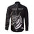 Personalised FSM Culture Day Long Sleeve Button Shirt Hammerhead Shark Tribal 2024 LT9 - Polynesian Pride