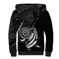 Personalised FSM Culture Day Sherpa Hoodie Hammerhead Shark Tribal 2024 LT9 - Polynesian Pride