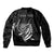 Personalised FSM Culture Day Sleeve Zip Bomber Jacket Hammerhead Shark Tribal 2024 LT9 - Polynesian Pride