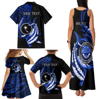 Personalised Chuuk FSM Culture Day Family Matching Tank Maxi Dress and Hawaiian Shirt Hammerhead Shark Tattoo 2024 LT9 - Polynesian Pride