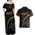Papua New Guinea 50th Independence Day Couples Matching Off Shoulder Maxi Dress and Hawaiian Shirt Simple Oro Tapa Pattern - Polynesian Pride