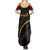 Papua New Guinea 50th Independence Day Family Matching Summer Maxi Dress and Hawaiian Shirt Simple Oro Tapa Pattern - Polynesian Pride