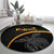 Papua New Guinea 50th Independence Day Round Carpet Simple Oro Tapa Pattern - Polynesian Pride