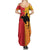 Papua New Guinea Oro Tapa Personalised Family Matching Summer Maxi Dress and Hawaiian Shirt Simple Bird of Paradise Style - Polynesian Pride