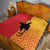 Papua New Guinea Oro Tapa Personalised Quilt Simple Bird of Paradise Style - Polynesian Pride