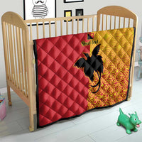 Papua New Guinea Oro Tapa Personalised Quilt Simple Bird of Paradise Style - Polynesian Pride