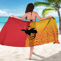 Papua New Guinea Oro Tapa Personalised Sarong Simple Bird of Paradise Style - Polynesian Pride