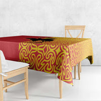 Papua New Guinea Oro Tapa Personalised Tablecloth Simple Bird of Paradise Style - Polynesian Pride