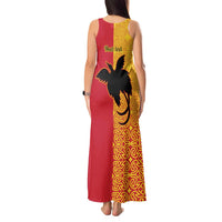 Papua New Guinea Oro Tapa Personalised Tank Maxi Dress Simple Bird of Paradise Style - Polynesian Pride