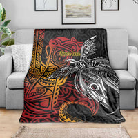 Papua New Guinea Sepik Personalised Blanket PNG Bird of Paradise Tattoo - Polynesian Pride