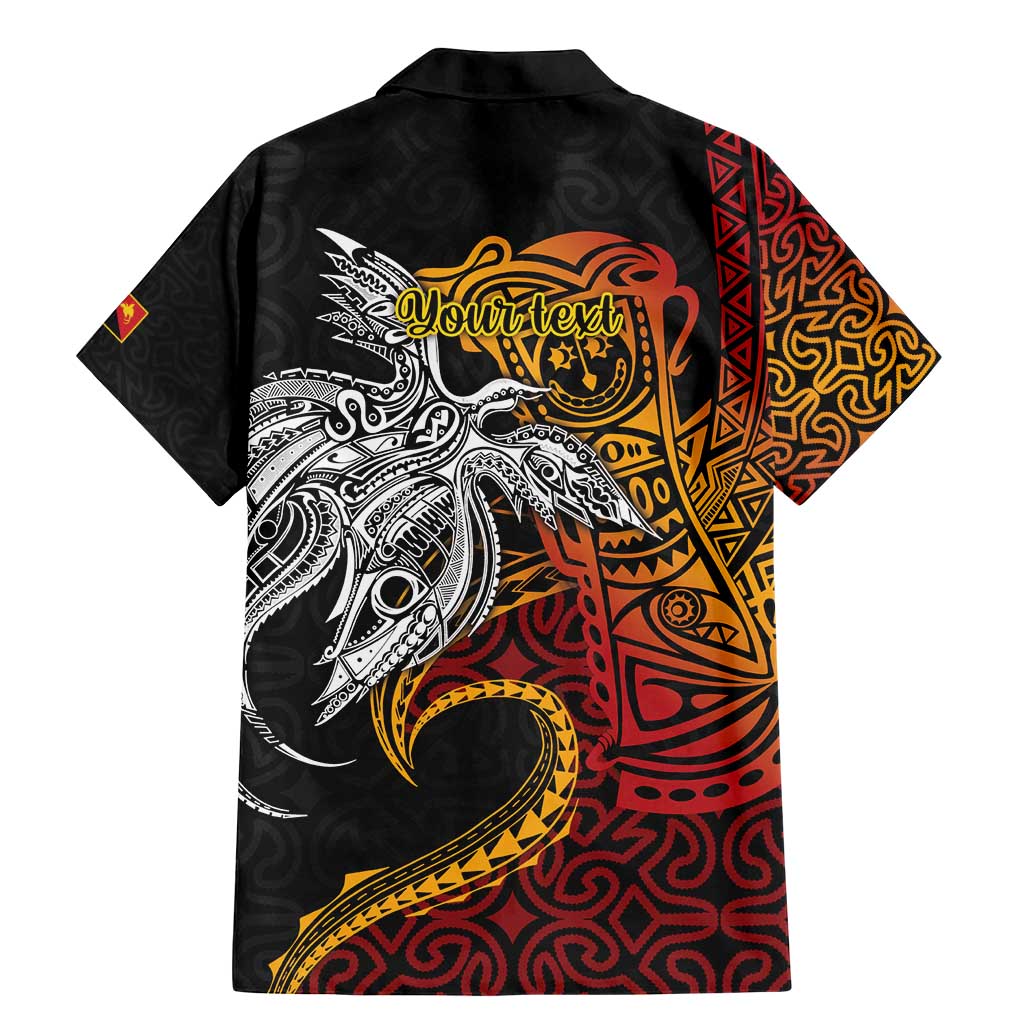 Papua New Guinea Sepik Personalised Family Matching Mermaid Dress and Hawaiian Shirt PNG Bird of Paradise Tattoo - Polynesian Pride