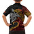 Papua New Guinea Sepik Personalised Family Matching Summer Maxi Dress and Hawaiian Shirt PNG Bird of Paradise Tattoo - Polynesian Pride