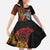 Papua New Guinea Sepik Personalised Family Matching Summer Maxi Dress and Hawaiian Shirt PNG Bird of Paradise Tattoo - Polynesian Pride