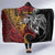 Papua New Guinea Sepik Personalised Hooded Blanket PNG Bird of Paradise Tattoo - Polynesian Pride