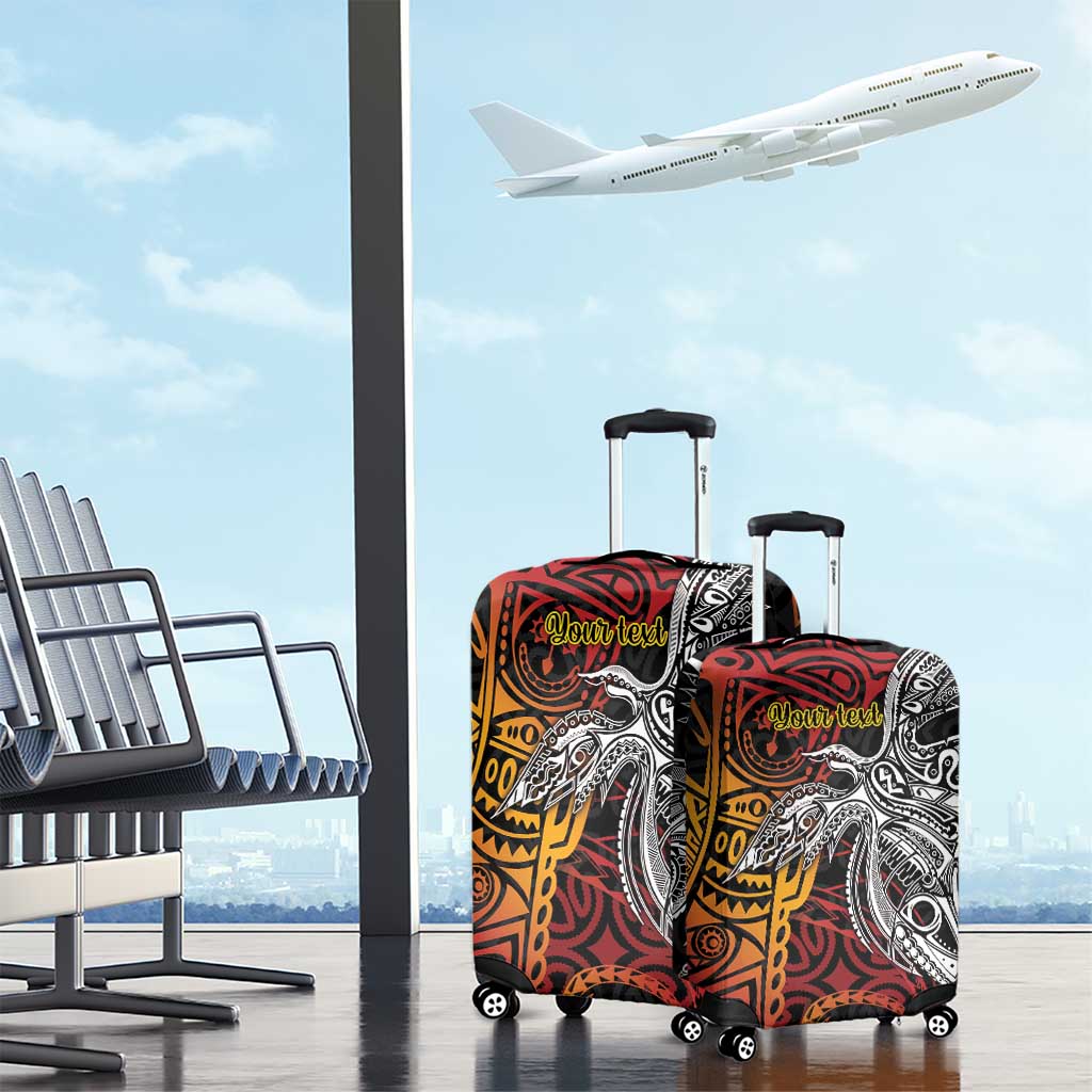 Papua New Guinea Sepik Personalised Luggage Cover PNG Bird of Paradise Tattoo - Polynesian Pride