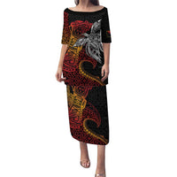 Papua New Guinea Sepik Personalised Puletasi PNG Bird of Paradise Tattoo - Polynesian Pride