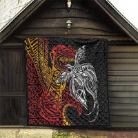 Papua New Guinea Sepik Personalised Quilt PNG Bird of Paradise Tattoo - Polynesian Pride