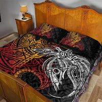 Papua New Guinea Sepik Personalised Quilt Bed Set PNG Bird of Paradise Tattoo - Polynesian Pride