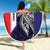 Personalised PNG Bougainville Beach Blanket Bird of Paradise Tattoo Flag Motif - Polynesian Pride