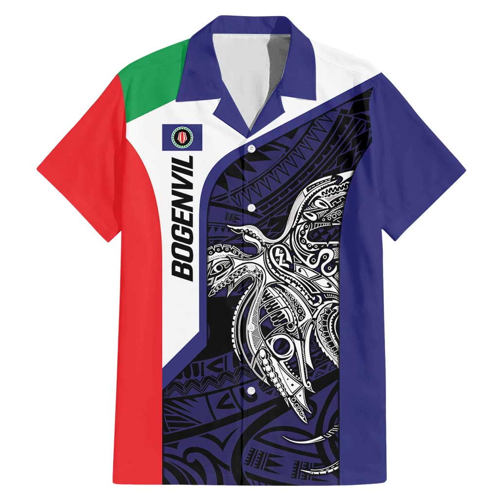 Personalised PNG Bougainville Family Matching Mermaid Dress and Hawaiian Shirt Bird of Paradise Tattoo Flag Motif - Polynesian Pride