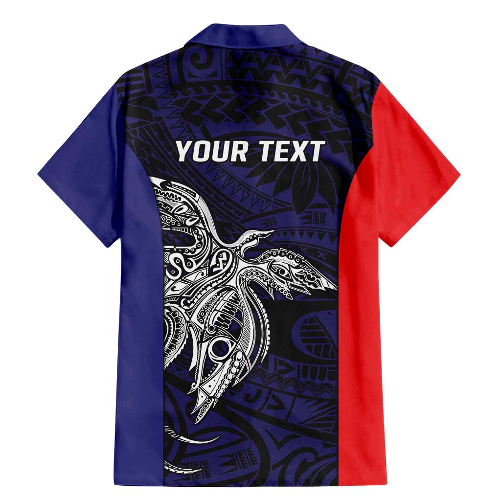 Personalised PNG Bougainville Family Matching Mermaid Dress and Hawaiian Shirt Bird of Paradise Tattoo Flag Motif - Polynesian Pride