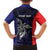Personalised PNG Bougainville Family Matching Off Shoulder Short Dress and Hawaiian Shirt Bird of Paradise Tattoo Flag Motif - Polynesian Pride