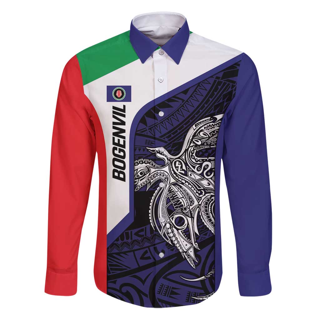 Personalised PNG Bougainville Family Matching Puletasi and Hawaiian Shirt Bird of Paradise Tattoo Flag Motif - Polynesian Pride