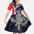 Personalised PNG Bougainville Family Matching Summer Maxi Dress and Hawaiian Shirt Bird of Paradise Tattoo Flag Motif - Polynesian Pride