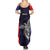 Personalised PNG Bougainville Family Matching Summer Maxi Dress and Hawaiian Shirt Bird of Paradise Tattoo Flag Motif - Polynesian Pride