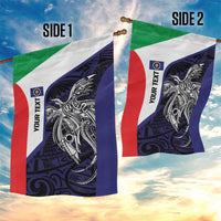 Personalised PNG Bougainville Garden Flag Bird of Paradise Tattoo Flag Motif - Polynesian Pride