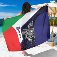 Personalised PNG Bougainville Sarong Bird of Paradise Tattoo Flag Motif - Polynesian Pride