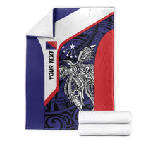 Personalised PNG Central Province Blanket Bird of Paradise Tattoo Flag Motif - Polynesian Pride