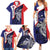 Personalised PNG Central Province Family Matching Summer Maxi Dress and Hawaiian Shirt Bird of Paradise Tattoo Flag Motif - Polynesian Pride